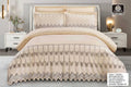 6-Piece Super King Size Quilt Cover Set – Luxury Bedding with Fitted Sheet & 4 Pillowcases (Multiple Designs/Variants) (design 6)