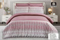 Luxury Bedding with Fitted Sheet & 4 Pillowcases (Multiple Designs/Variants) 6-Piece Super King Size Quilt Cover Set –