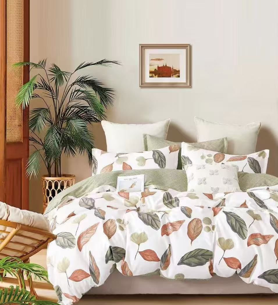 Best – Luxury Bedding with Fitted Sheet & 4 Pillowcases (Multiple Designs/Variants) 6-Piece King Size Quilt Cover Set