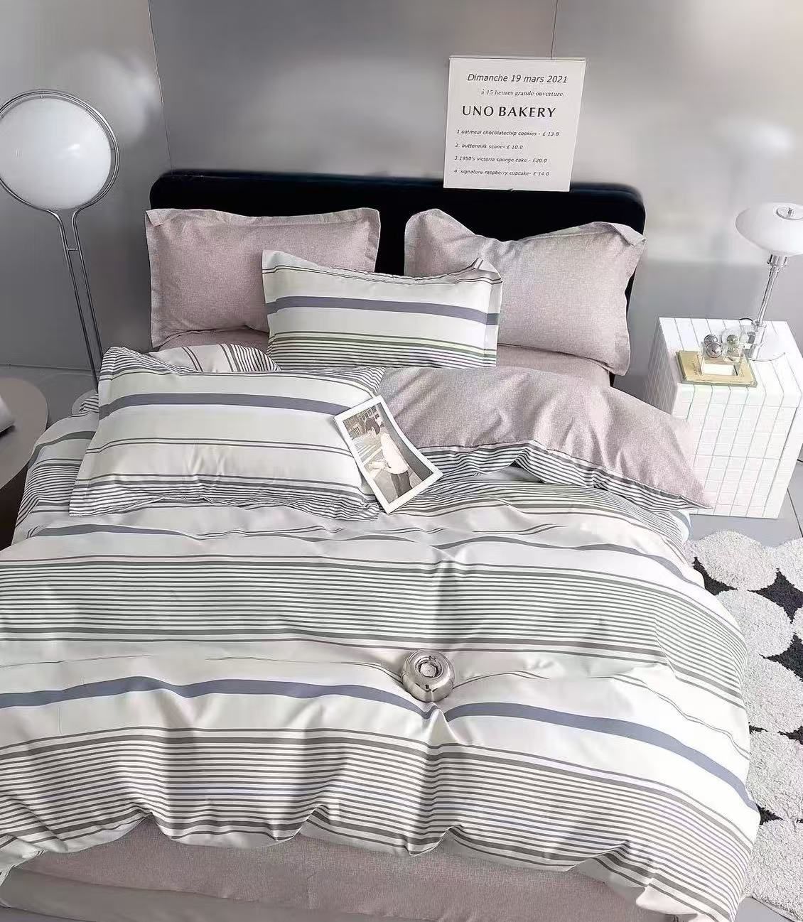 Best – Luxury Bedding with Fitted Sheet & 4 Pillowcases (Multiple Designs/Variants) 6-Piece King Size Quilt Cover Set