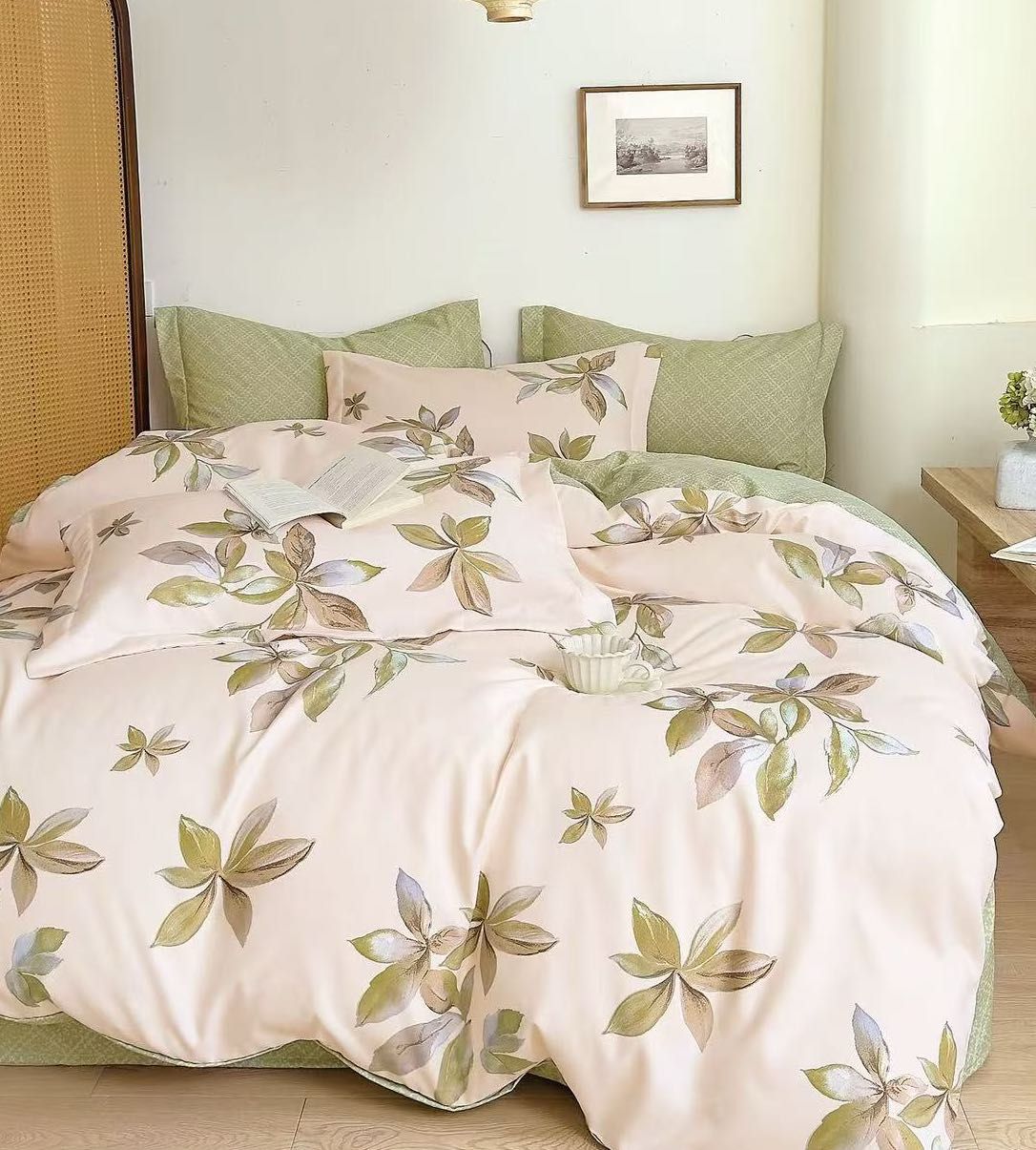 6-Piece King Size Quilt Cover Set – Luxury Bedding with Fitted Sheet & 4 Pillowcases (Multiple Designs/Variants)