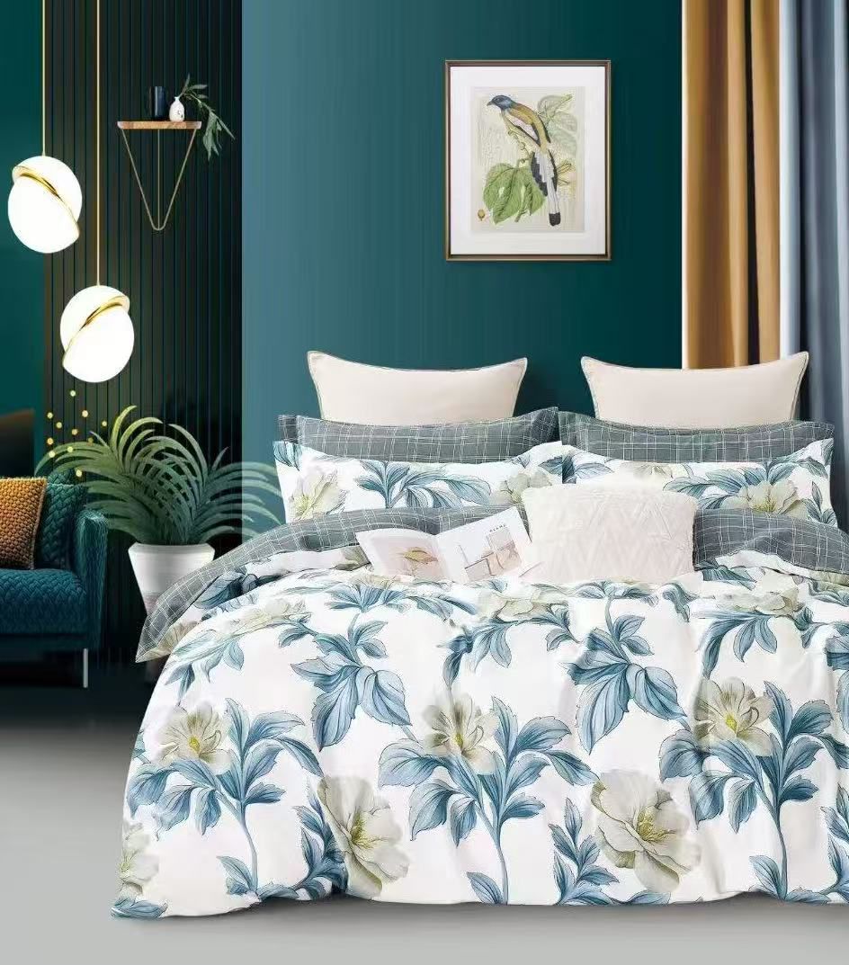 Best – Luxury Bedding with Fitted Sheet & 4 Pillowcases (Multiple Designs/Variants) 6-Piece King Size Quilt Cover Set