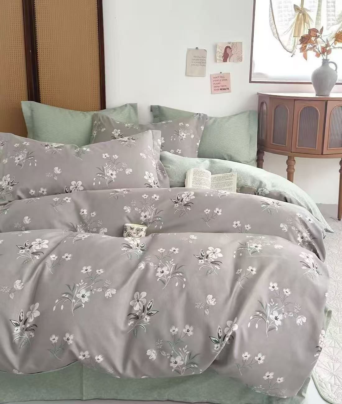 6-Piece King Size Quilt Cover Set – Luxury Bedding with Fitted Sheet & 4 Pillowcases (Multiple Designs/Variants)