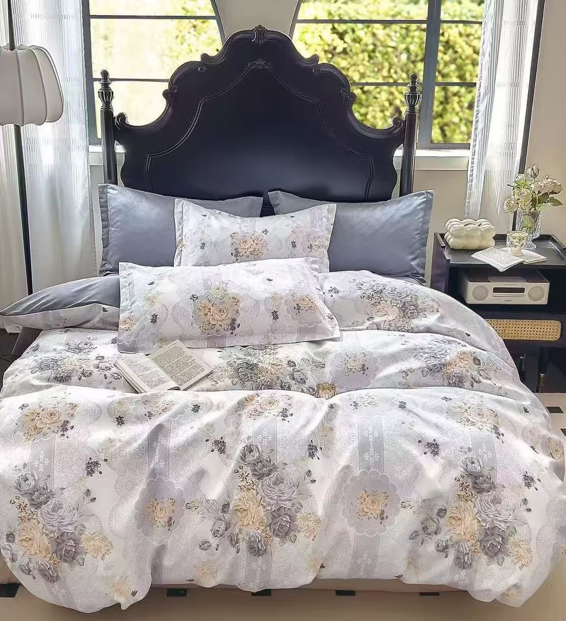 Best – Luxury Bedding with Fitted Sheet & 4 Pillowcases (Multiple Designs/Variants) 6-Piece King Size Quilt Cover Set