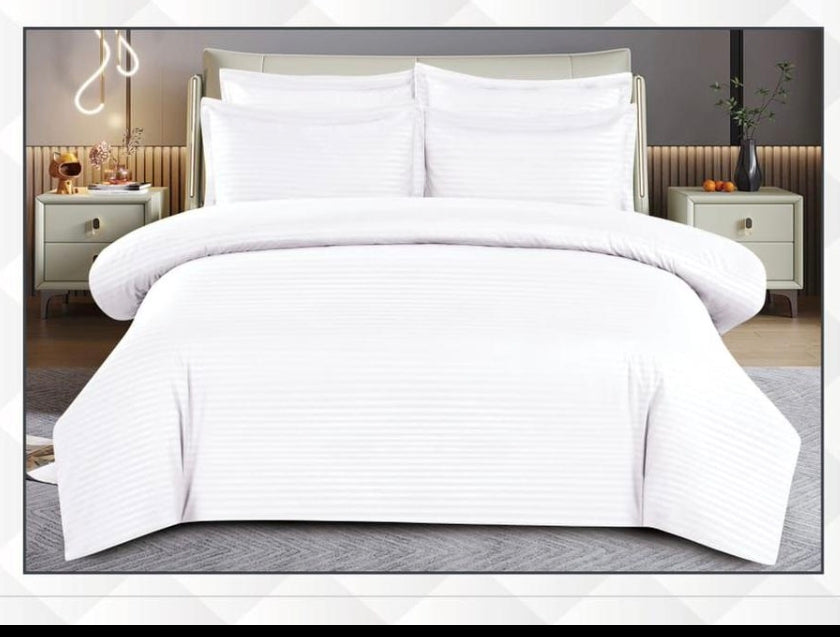 Luxury 6-Piece Hotel Style Duvet Cover Set – King Size (240×260 cm) | Premium Bedding Set with Fitted Sheet & 4 Pillowcases