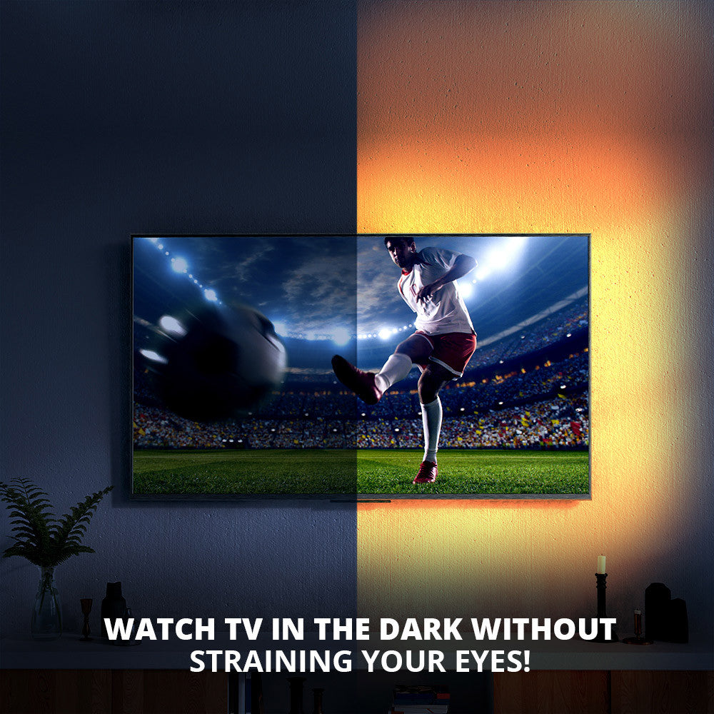 TV LED Strip Lights with Remote Control – 16 Colors USB Backlight for TV