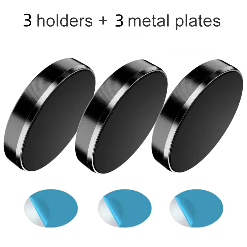 Magnetic Car Phone Holder Universal Car Phone Stand for iPhone Xiaomi Huawei Samsung Dashboard Wall Mounted Car Magnet Sticker (BLACK COLOR ONLY)