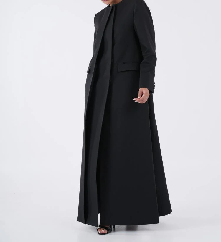 Premium Black Executive Abaya with Shaila