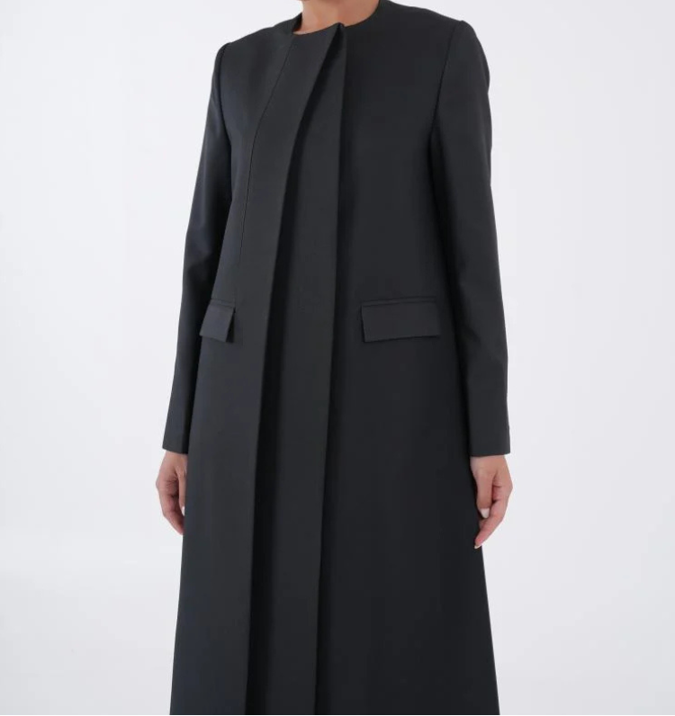 Premium Black Executive Abaya with Shaila