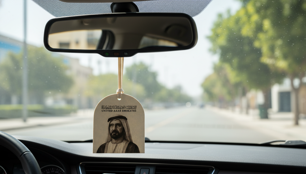 United Arab Emirates Sheikh Zayed Hanging Car Freshener – Tribute Edition