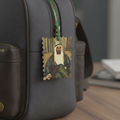 Sheikh Zayed Artistic Portrait Premium Leather Tag