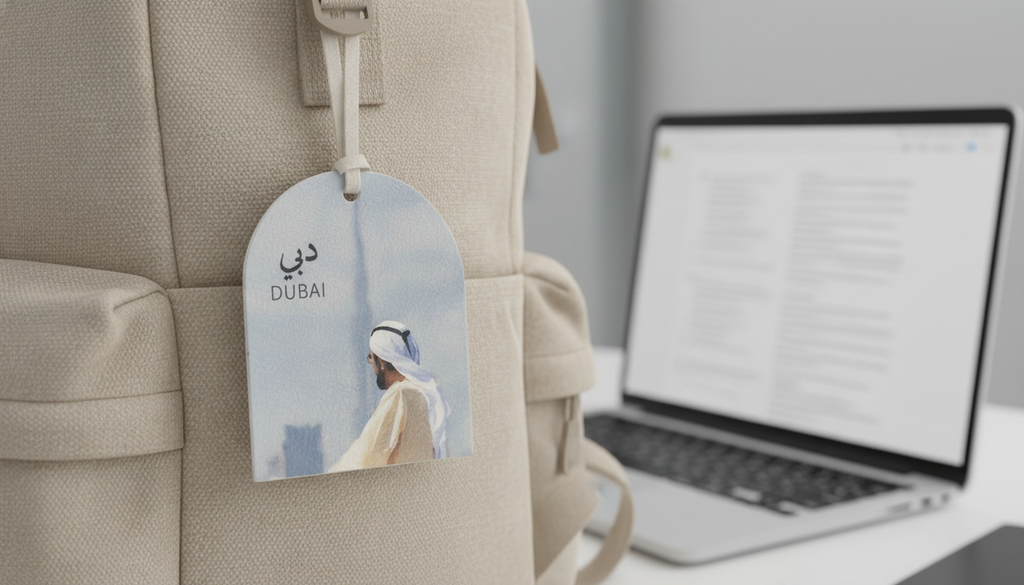 Dubai Sheikh Portrait Car Mirror Hanging – UAE Leader Decorative Tag
