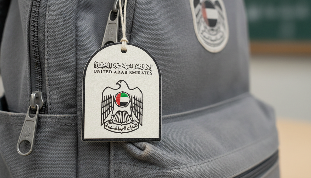 UAE National Emblem Hanging Tag – Falcon with Flag Decorative Ornament