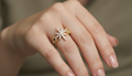 Starfish Diamond Ring – Sparkling Celestial Open Design