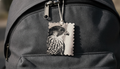 Falcon Portrait Hanging Tag – Stamp Style Bird Decorative Ornament