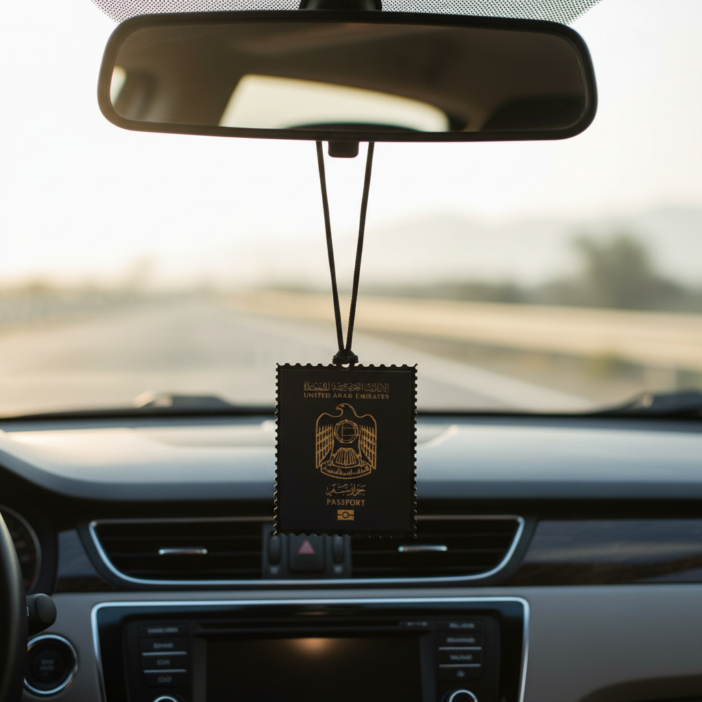 UAE Passport Design Hanging Tag – Official Emblem Decorative Ornament