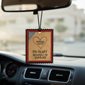My Heart Belongs to Sharjah Premium Leather Car Tag