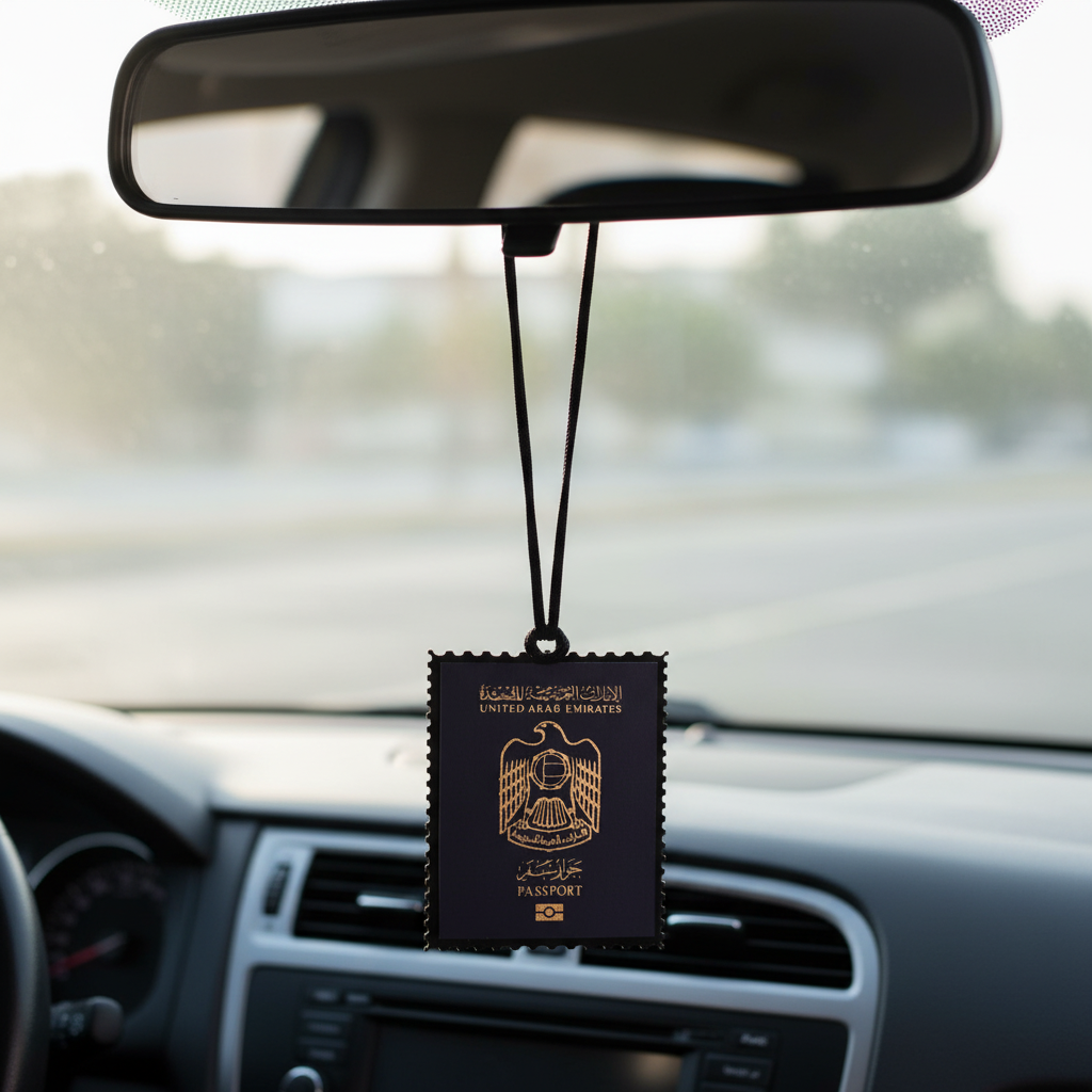UAE Passport Design Hanging Tag – Official Emblem Decorative Ornament