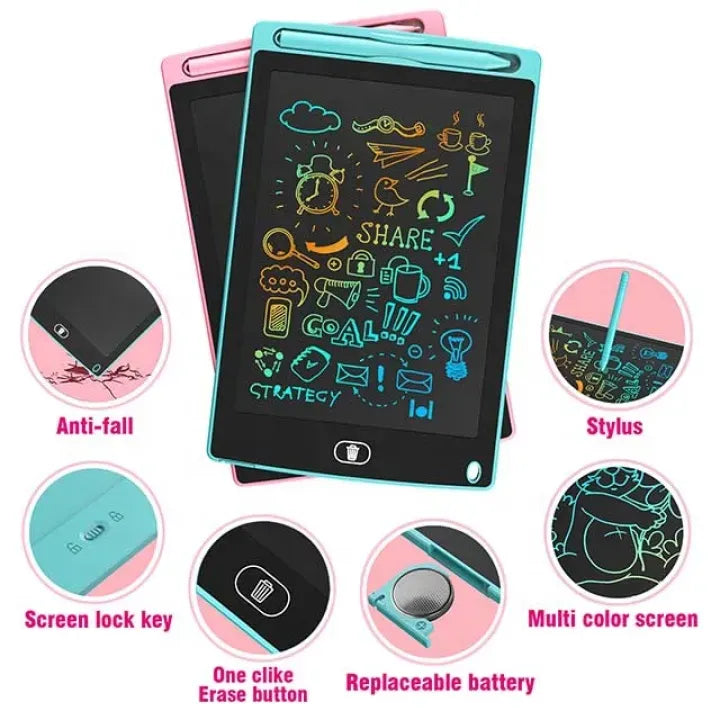 10-inch Colorful LCD Writing Tablet – Portable Electronic Sketchpad & Memo Pad for Kids (Ages 3+)