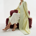 Butter Yellow Straight Abaya - Can be Customized in many colors