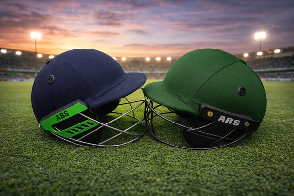 Premium ABS Cricket Batting Helmet – ICC safety standard High-Impact Protection with Steel Face Guard (Navy Blue & Forest Green)