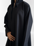 Black A cut Abaya with Shaila