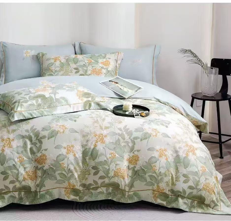 Super King Size 6 Pcs Bedding Set - Breathable & Comfortable Duvet Cover