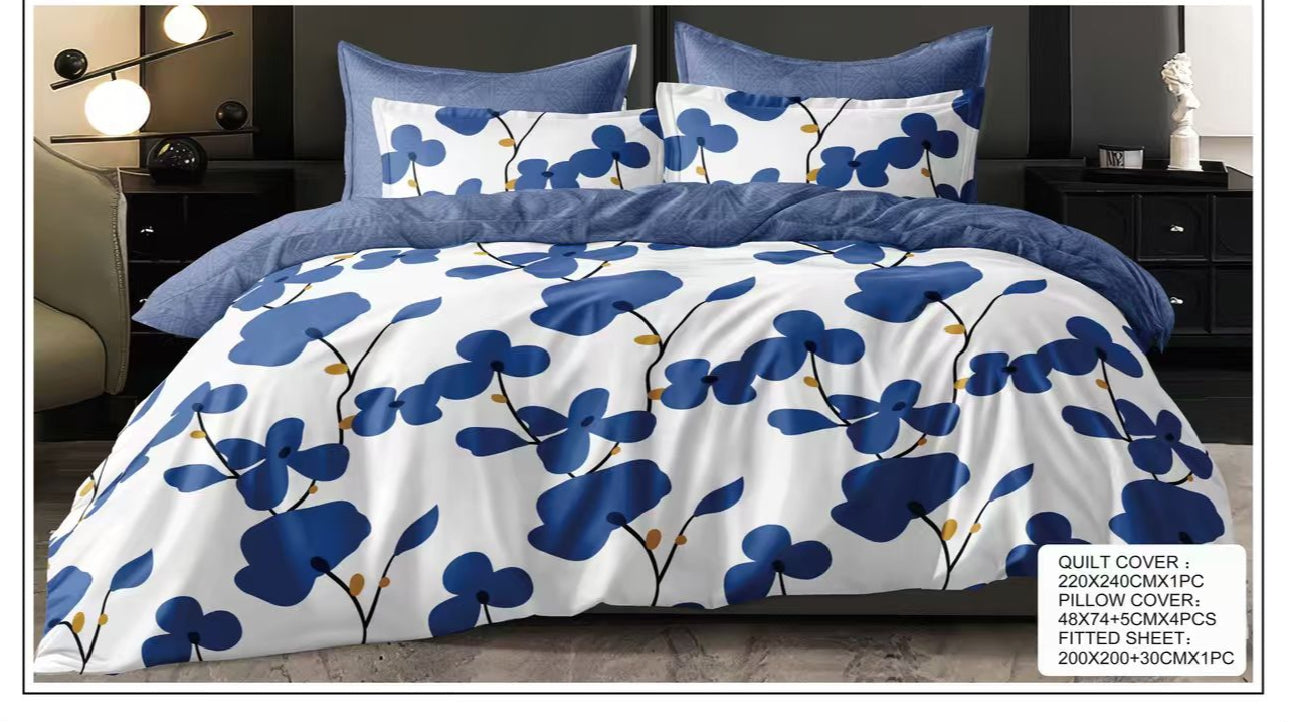 Luxurious Ultra-Soft Premium Bed Sheet Set with Matching Pillow Covers - 6 piece Set (DS27)