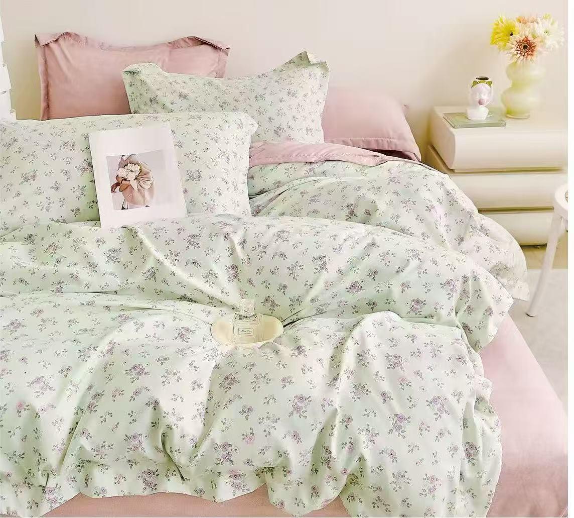 Premium Quality Superking Bed Set - 240x260cm Duvet + Fitted Sheet + 4 Pillow Covers