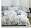 Modern Superking Duvet Cover 6 Pcs Set with Deep Pocket Fitted Sheet