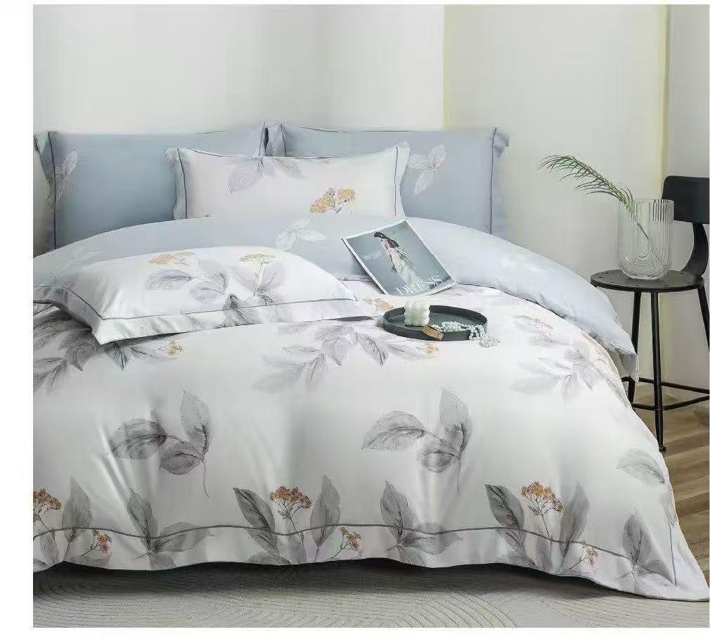Modern Superking Duvet Cover 6 Pcs Set with Deep Pocket Fitted Sheet