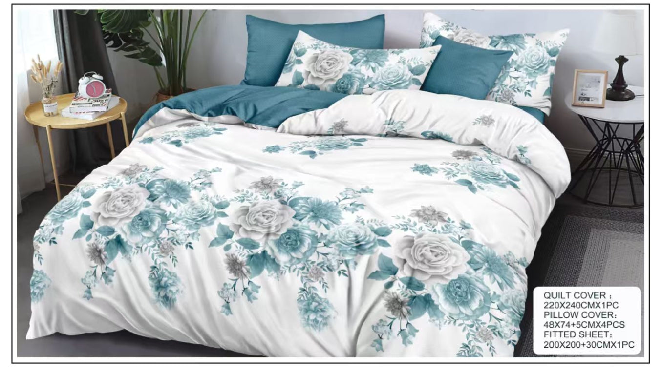 Luxurious Ultra-Soft Premium Bed Sheet Set with Matching Pillow Covers - 6 piece Set (DS15)