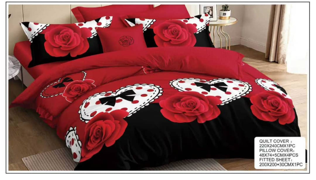 Luxurious Ultra-Soft Premium Bed Sheet Set with Matching Pillow Covers – 6 Piece (DS5)