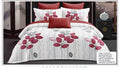 Premium 6-PC King Bedding Ensemble: Ultra-Soft Quilt & Sheet Set (Design 4)