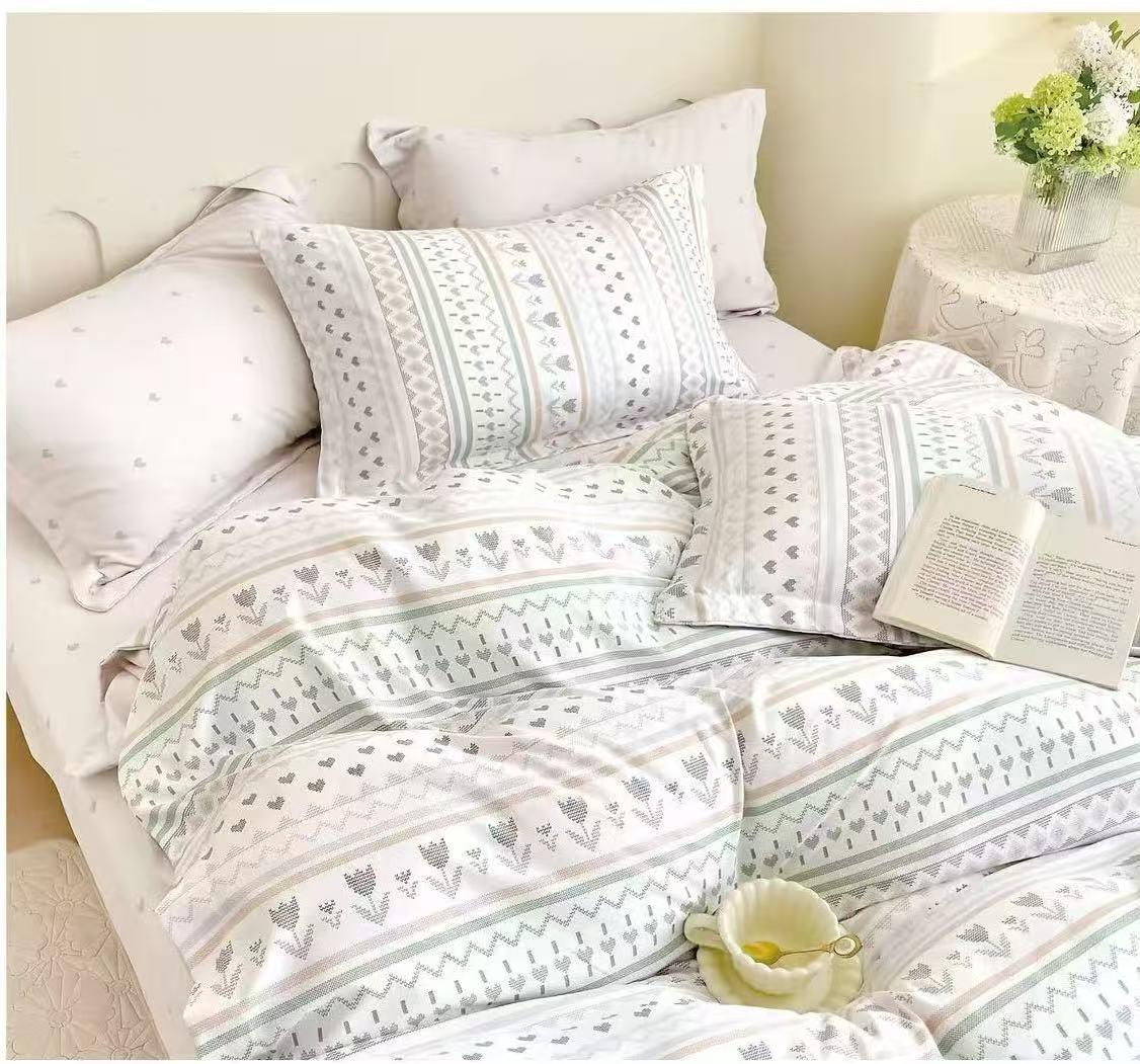 Super King Size Duvet Cover Set 6 Pcs - Luxury Bedding Collection (240x260 cm)