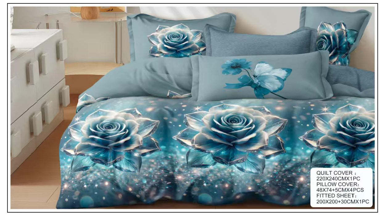 Luxurious Ultra-Soft Premium Bed Sheet Set with Matching Pillow Covers – 6 Piece (DS11)