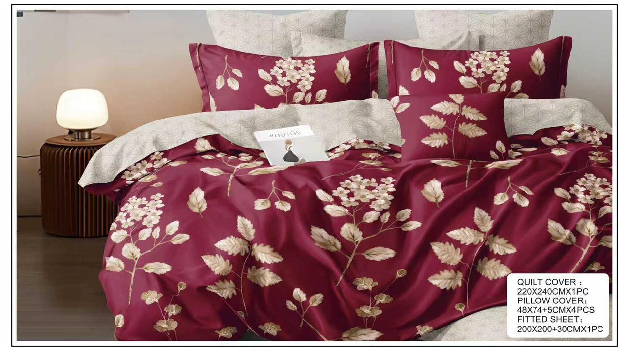 Luxurious Ultra-Soft Premium Bed Sheet Set with Matching Pillow Covers – 6 Piece (DS4)