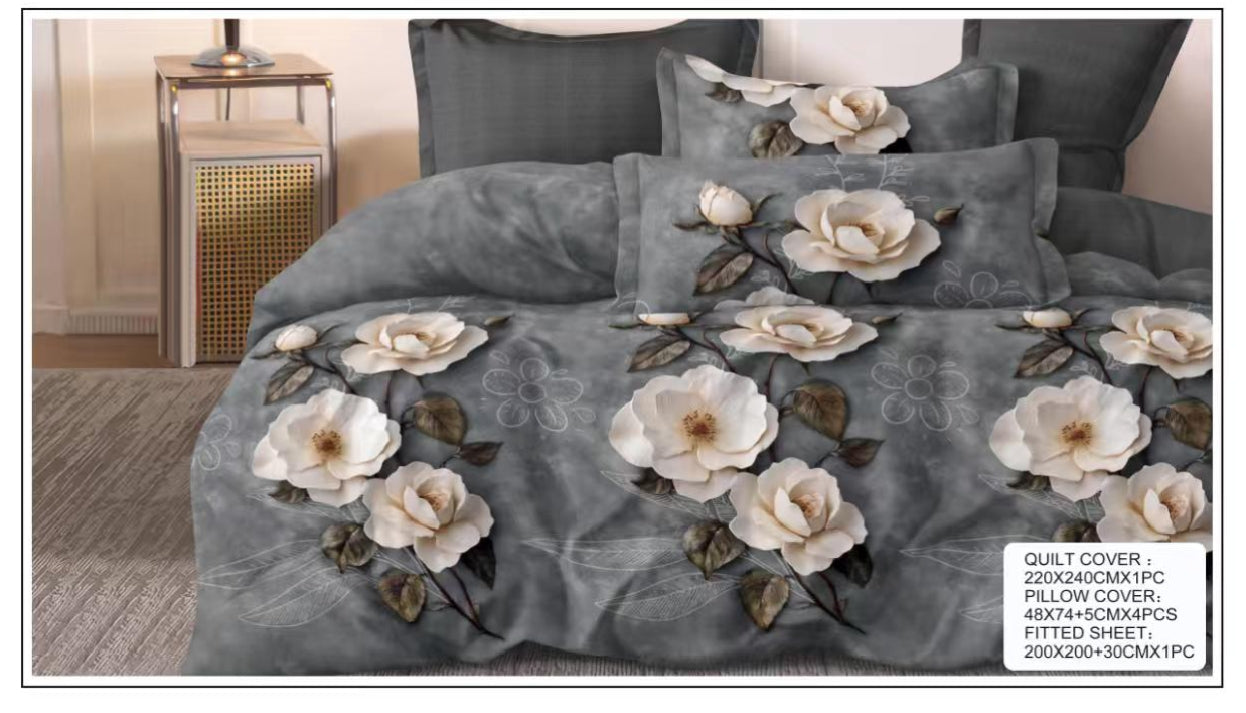 Luxurious Ultra-Soft Premium Bed Sheet Set with Matching Pillow Covers – 6 Piece (DS6)