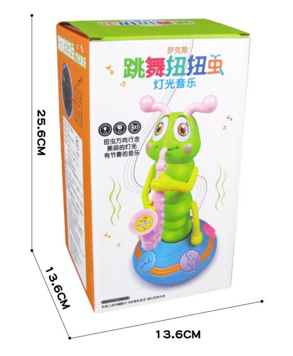 Electric Cute Worm Dancing Music Lighting Walking Cartoon Animal Doll Children Toys Birthday Gift - Image 5