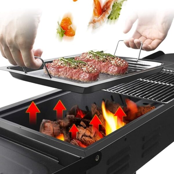 Folding Charcoal Grill Set - Image 4