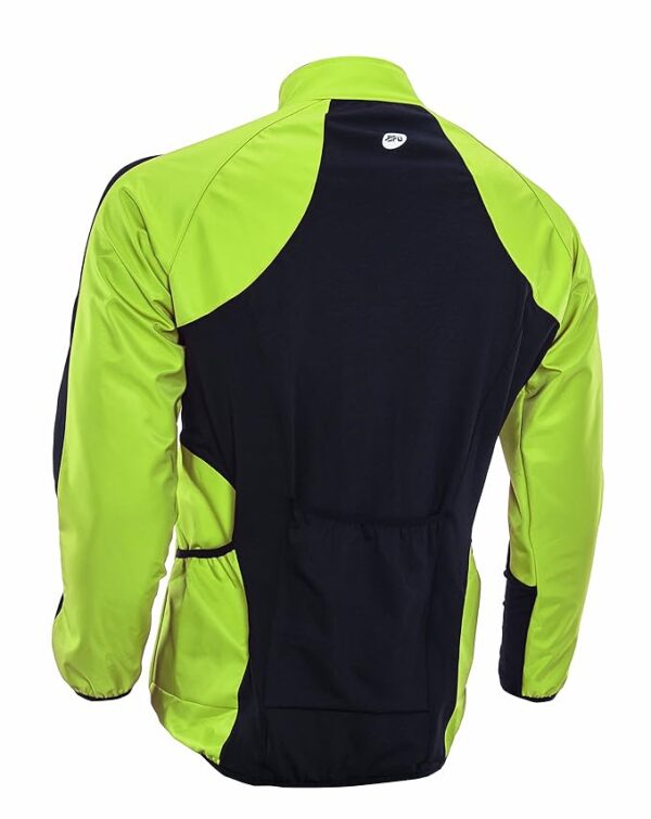 Black adjustable men's fitness jacket designed for weight loss, featuring breathable panels and zipper closure